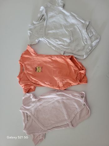 Lot de 5 bodies manches courtes Orchestra – Taille 1 mois