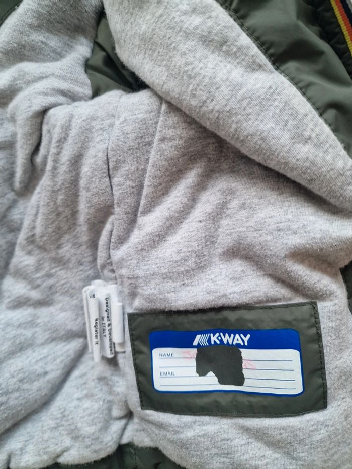 K-way - Veste manches longues, avec capuche - Jacques / Jack Plus Padded - Kaki (3 ans) - photo numéro 7