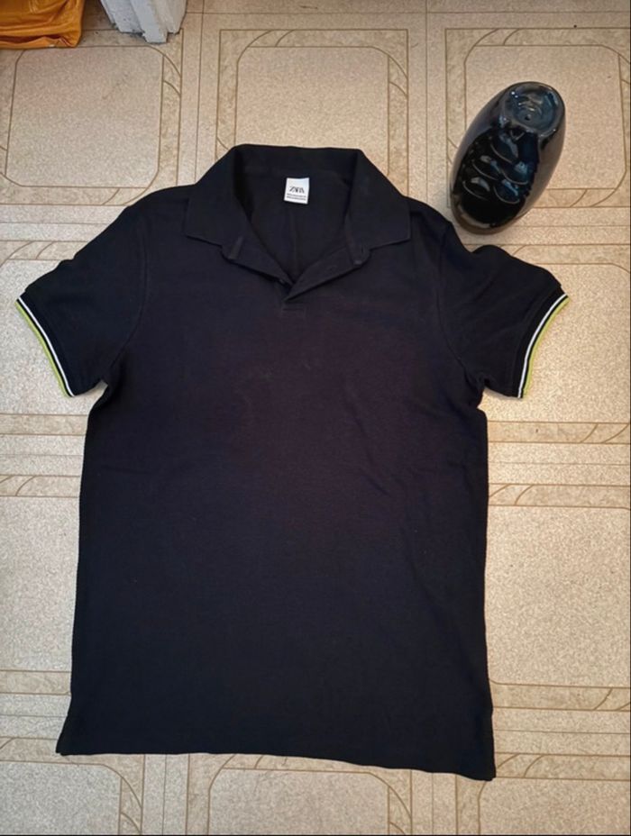 Polo Zara bleu marine – Taille M - photo numéro 3