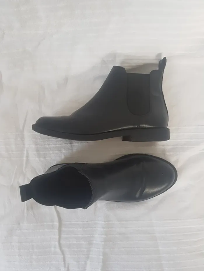 Bottine Cuir Noir Femme Taille 37