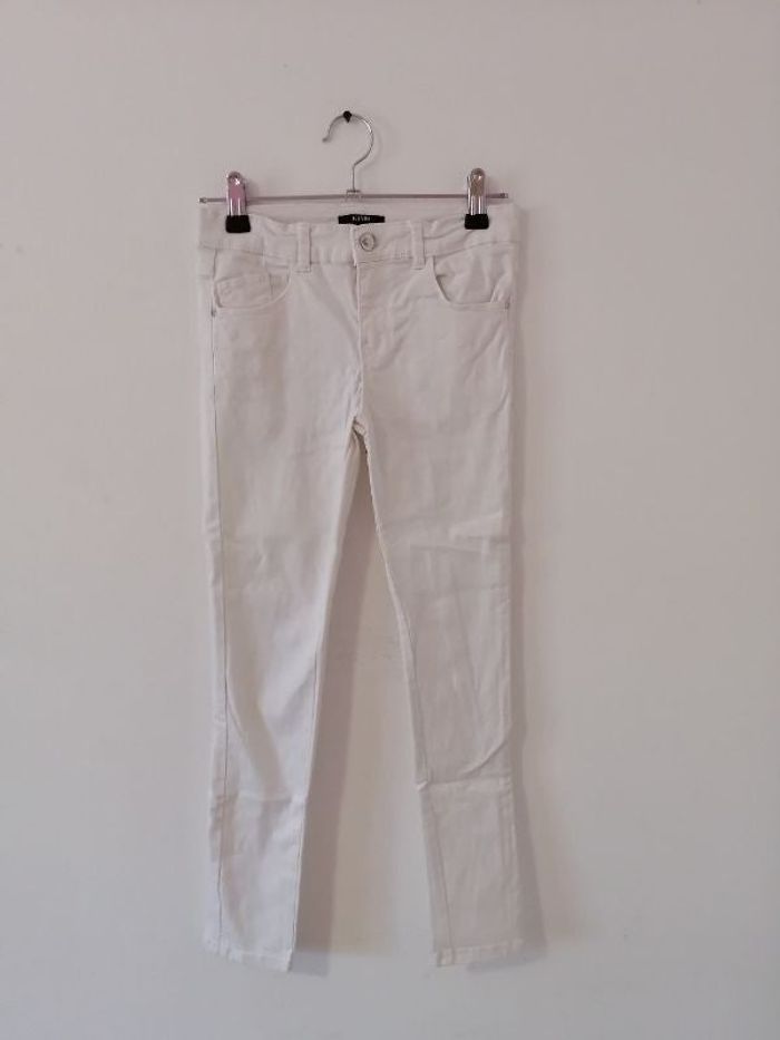 Pantalon slim blanc 10ans