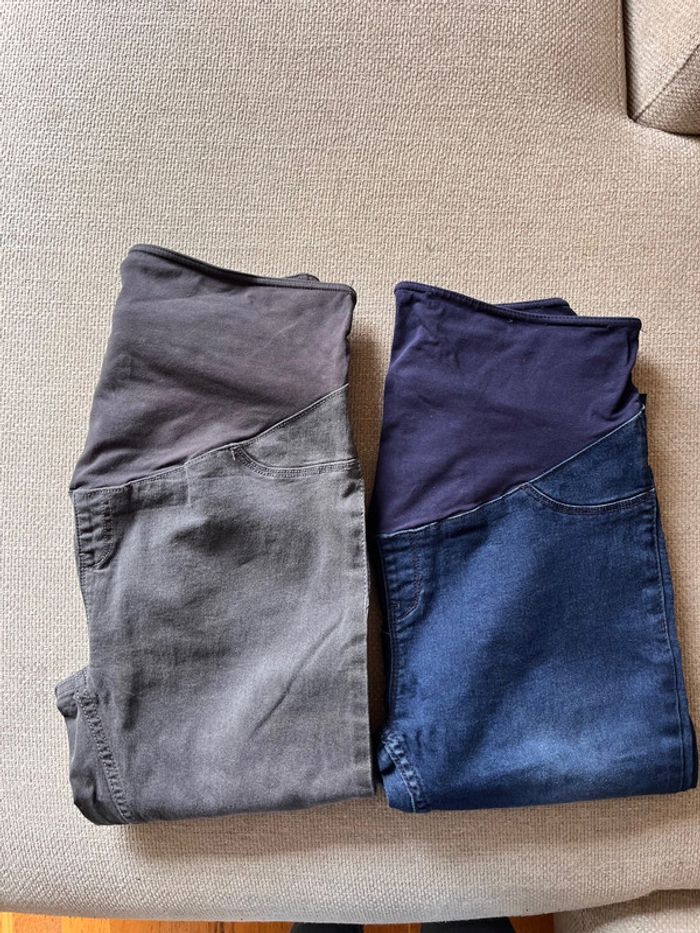 Lot de 2 jean maternité Kiabi taille 38