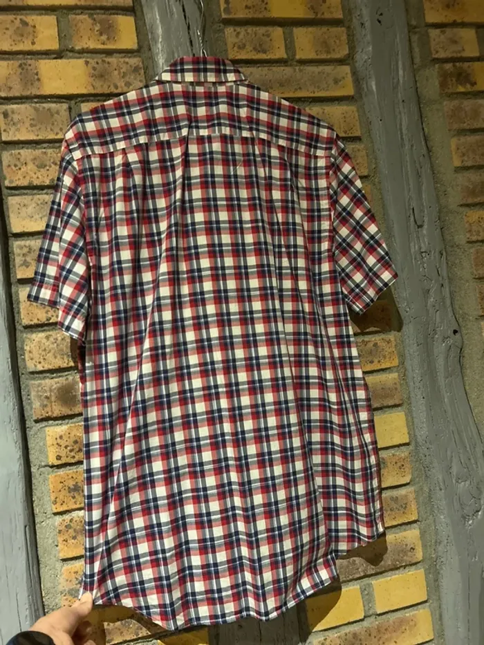 Chemise à carreaux manches courtes, Lacoste taille M - photo numéro 3