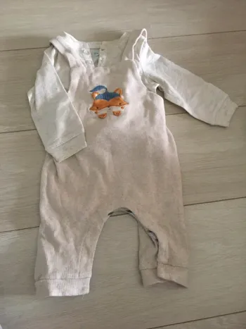 Ensemble salopette + t-shirt manches longues 9 mois Sergent major