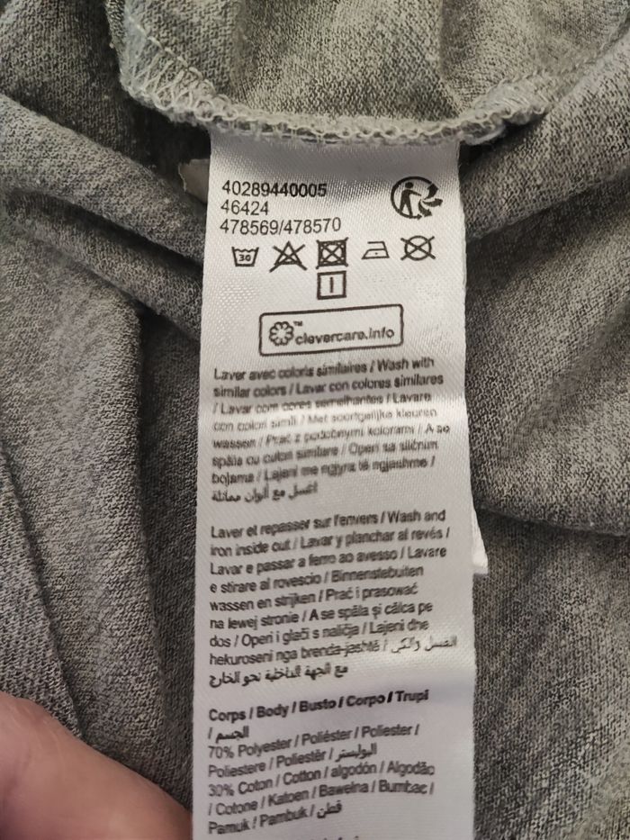 9 – Tee-shirt / Polo gris stylé & intemporel mixte 👕 - photo numéro 4