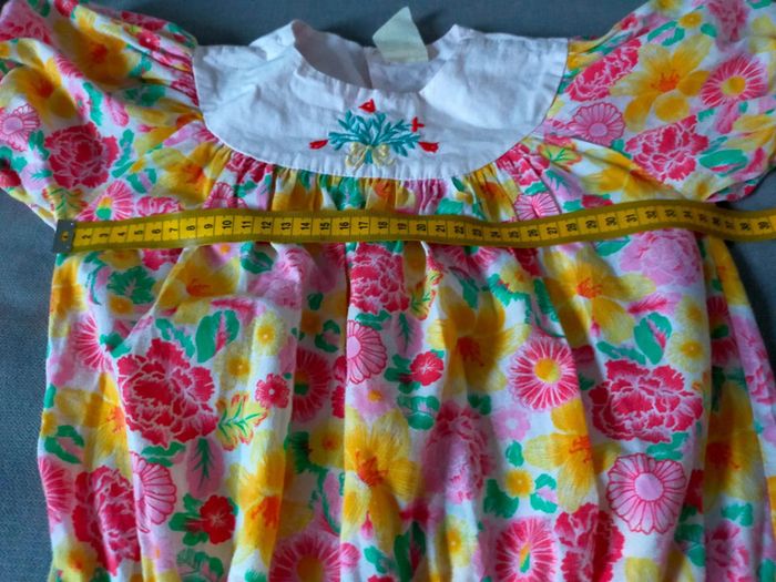 Robe fille fleurie – Taille inconnue (voir mesures en photo) - photo numéro 7