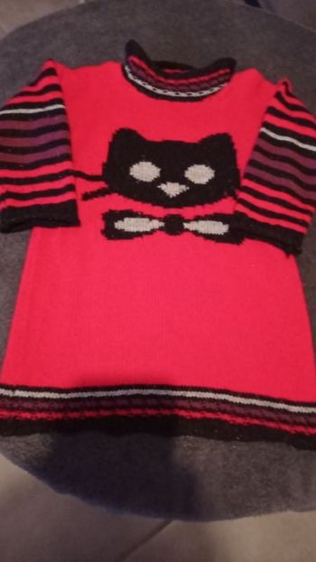 Pull tunique fait main