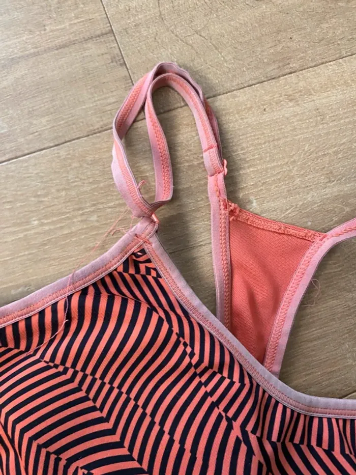Brassière Adidas enfants – Noir/Rose – Taille 12-16 ans - photo numéro 2