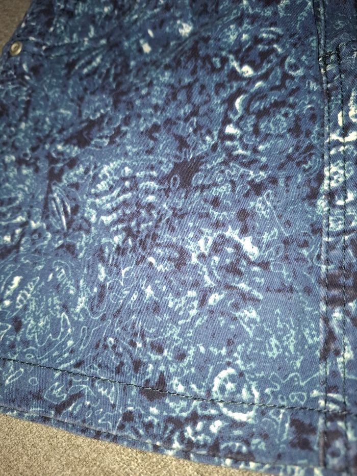 Jupe en jean à motif taille élastique 7/8 ans - photo numéro 3