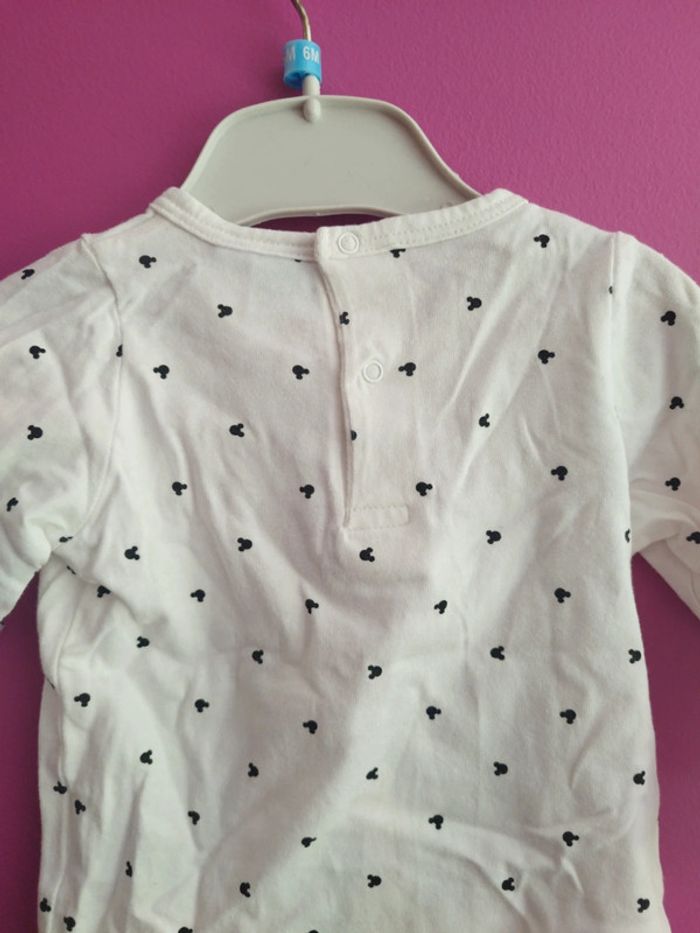 Tee-shirt manches longues garçon mickey Disney taille 3 mois b6 - photo numéro 5