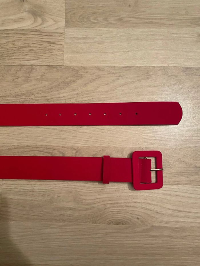 Ceinture à boucle rose velours - photo numéro 4
