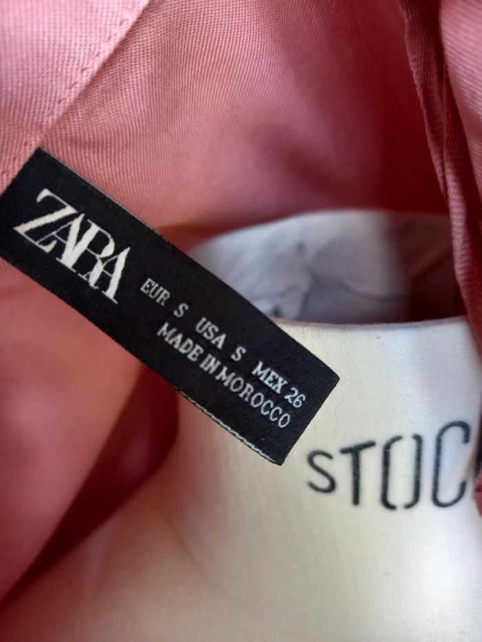 Robe saharienne zara vieux rose - photo numéro 4