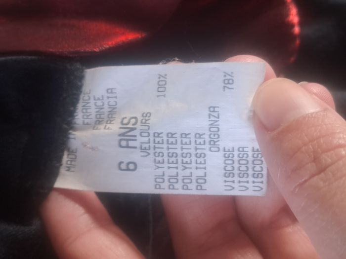 Très belle robe velours satiné Taille 6 ans - photo numéro 6