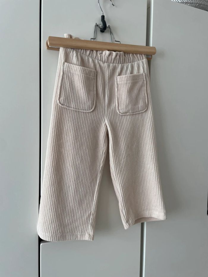 Pantalon velours côtelé beige 36 mois neuf