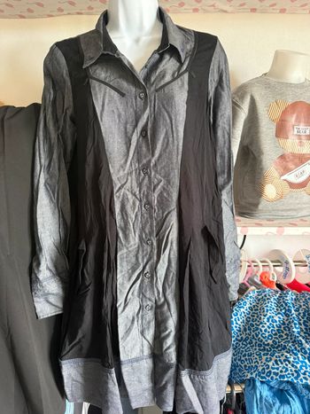 Robe|chemise|grise