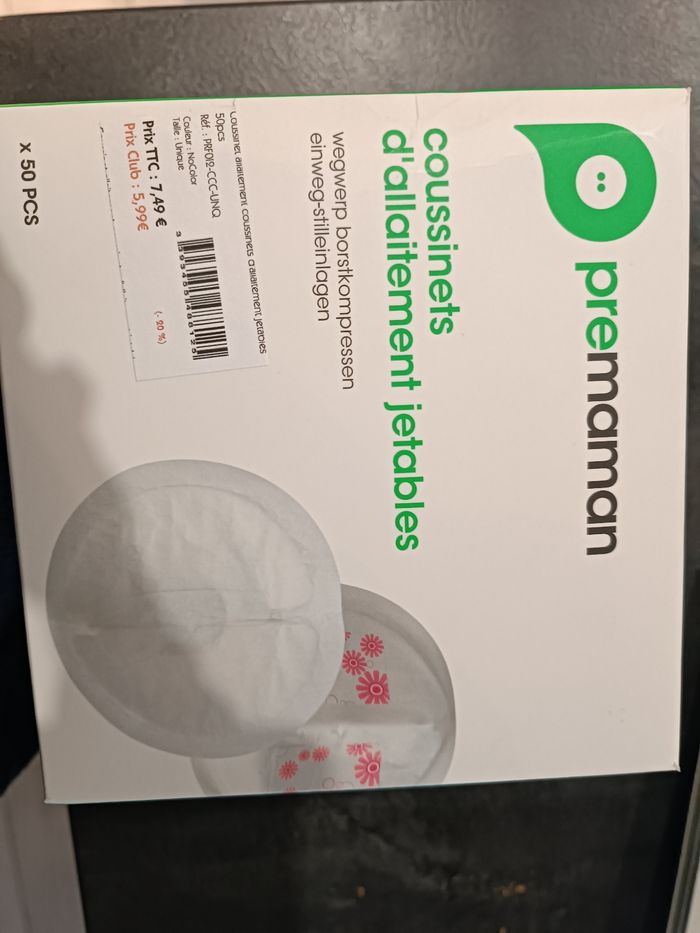 Coussinets d'allaitement jetables X100