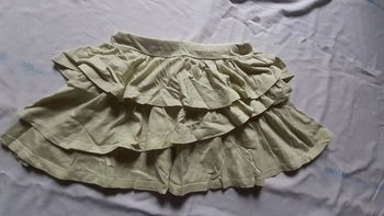 Jupe à volants jaune