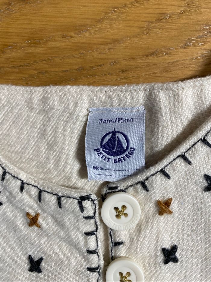 Petit Bateau Robe chaude crème Taille 3 ans - photo numéro 6