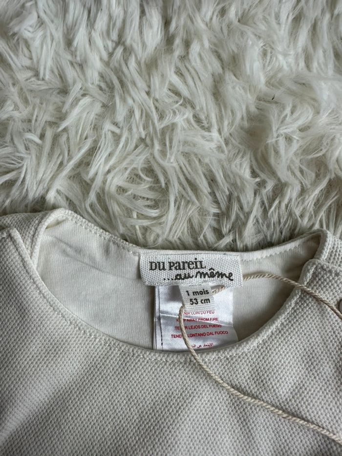 Salopette blanche du pareil au même taille 1 mois - photo numéro 4