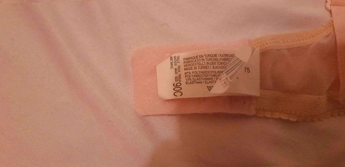 Soutien gorge rose  clair  et  beige T90C - photo numéro 4