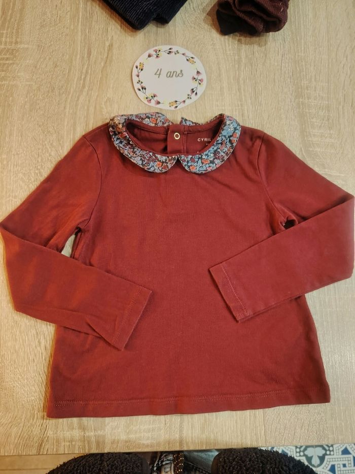 Ensemble chic fille 4 ans Cyrillus, petit bateau tbe - photo numéro 6