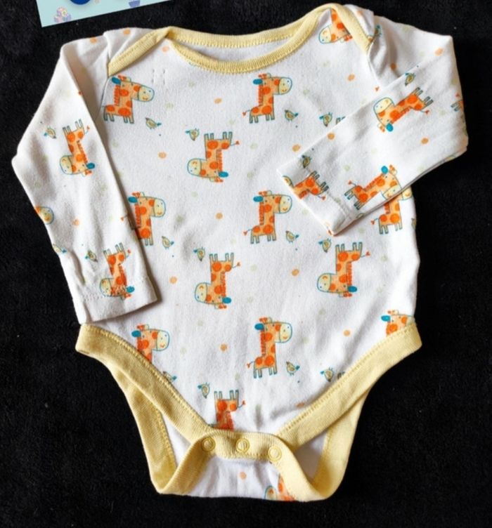 Lot 9 bodies manches longues 6 mois - photo numéro 4