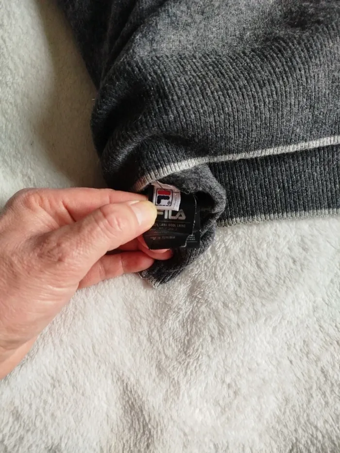 Pull col camionneur vintage Fila - photo numéro 6