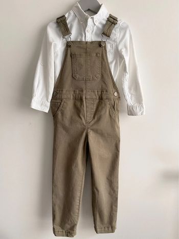 Salopette garçon mango MNG taille 3-4 ans couleur kaki