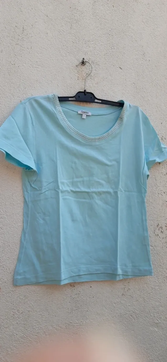 Haut bleu turquoise Taille 2