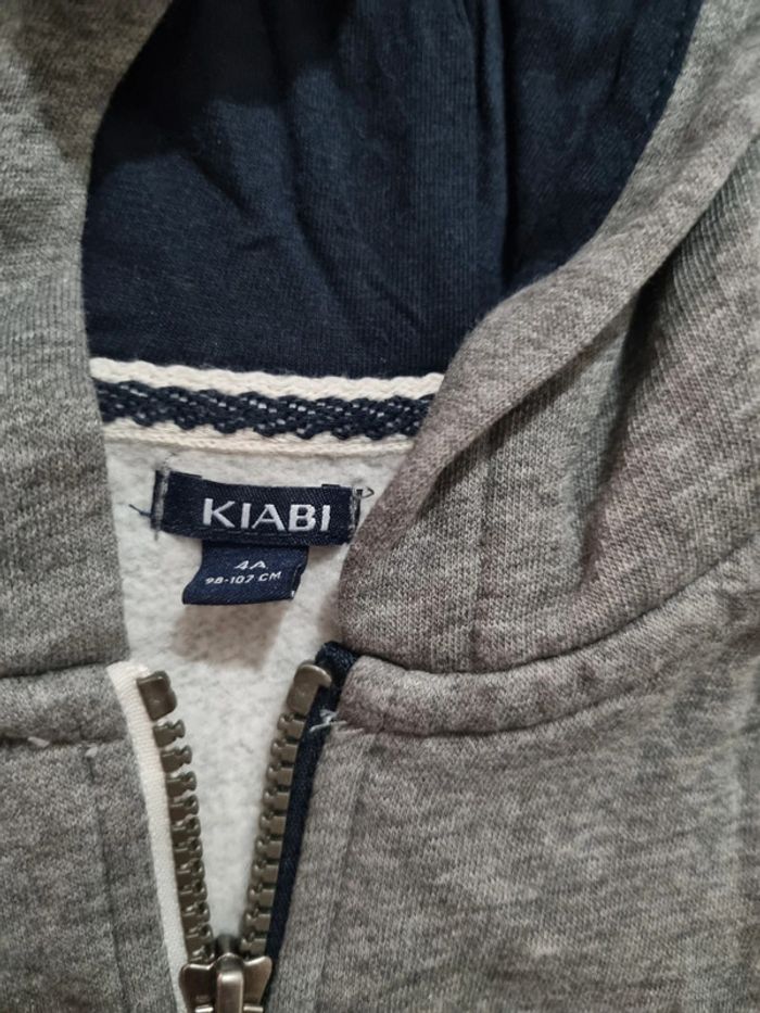 Gilet chaud kiabi 4 ans gris - photo numéro 2