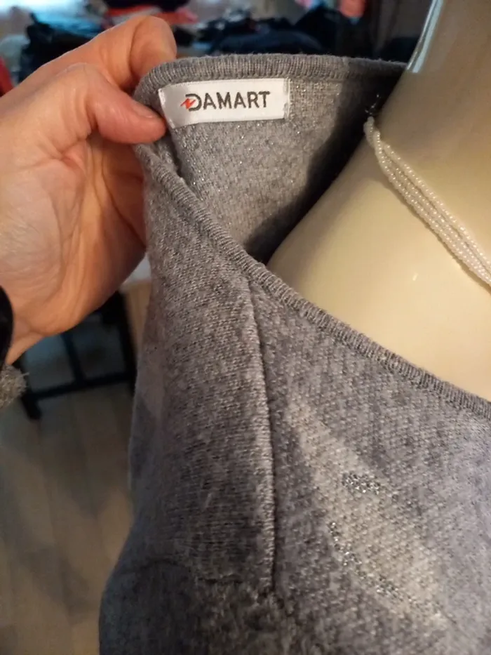 Pull gris femme T34/36 - photo numéro 7