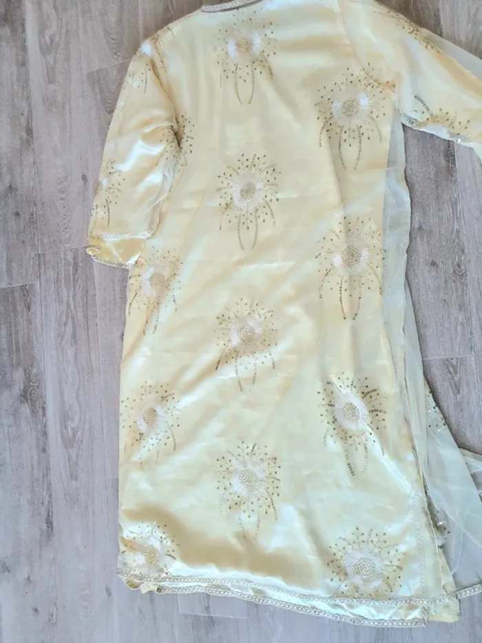 Caftan 2 pièces jaune - photo numéro 8