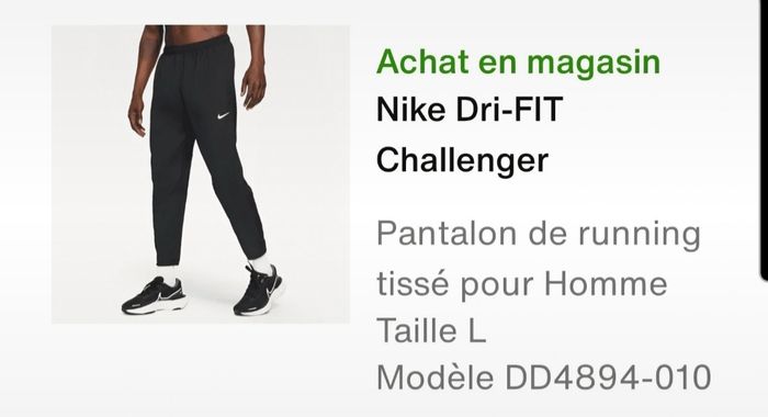 Pantalon running Nike taille L NEUF - photo numéro 6