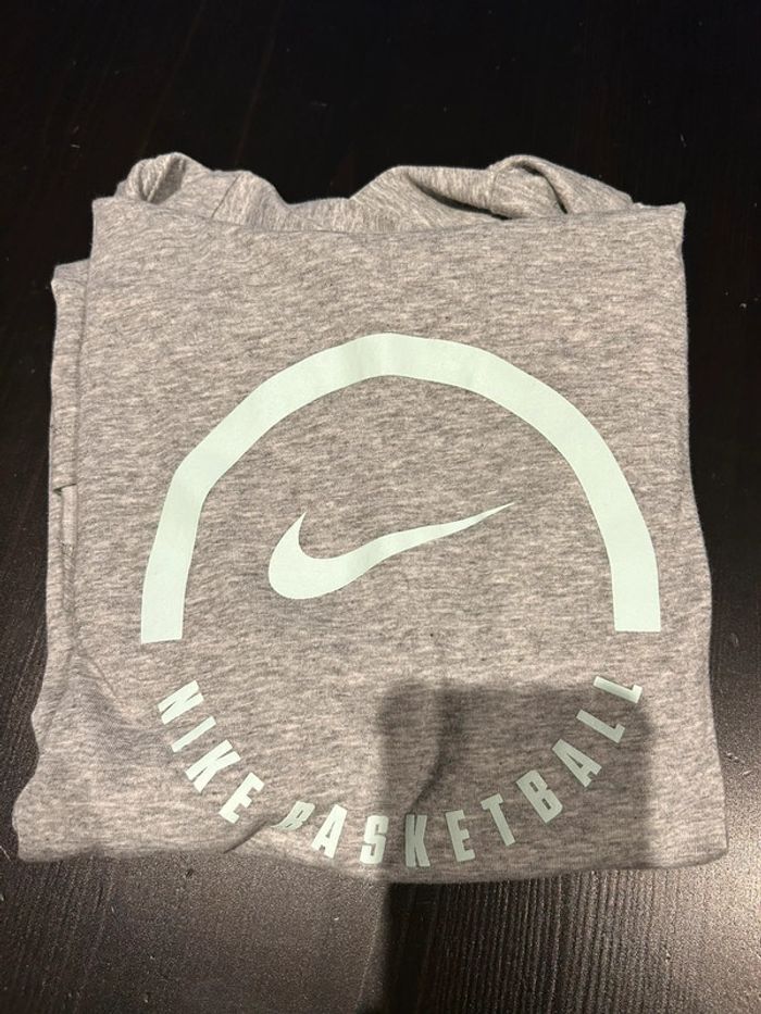 Nike tee shirt gris MC capuche S - photo numéro 2
