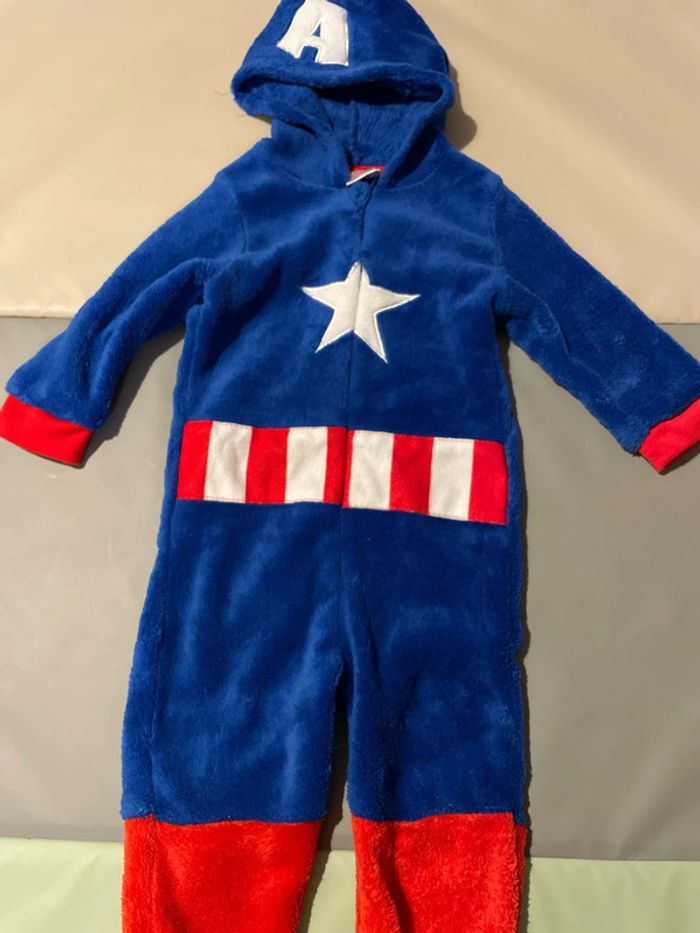 Combinaison Capitaine America 18 mois - photo numéro 3
