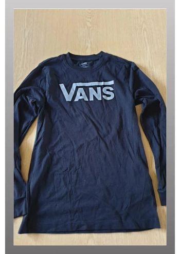 Tshirt enfant manches longues Vans S noir/blanc