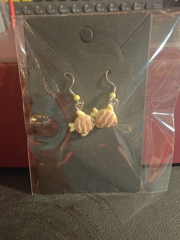 Boucles d'oreilles en acier à poissons