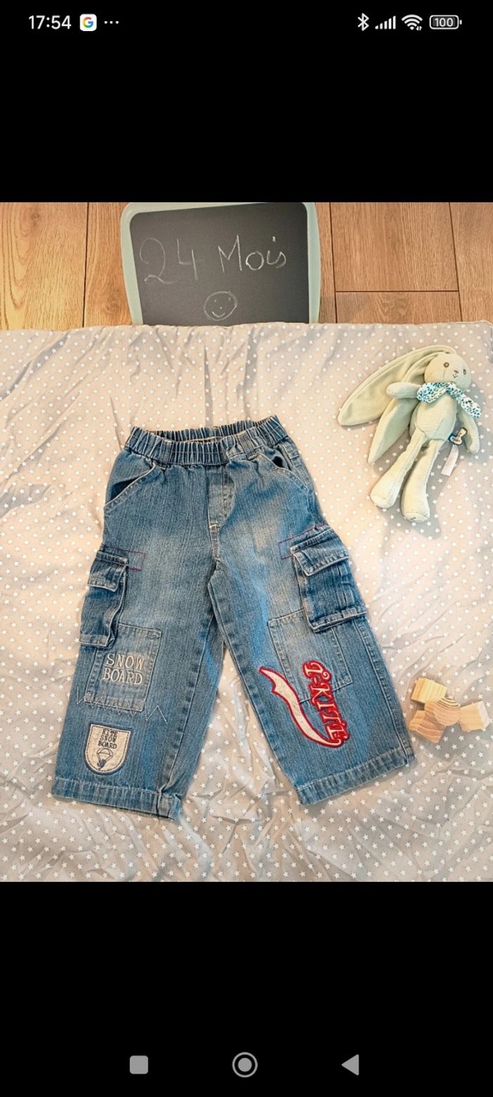 Jean large cargo 2 ans