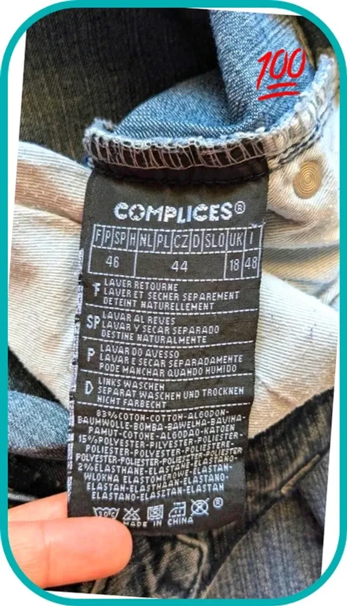 Jeans femme droit Complices 46 - photo numéro 6