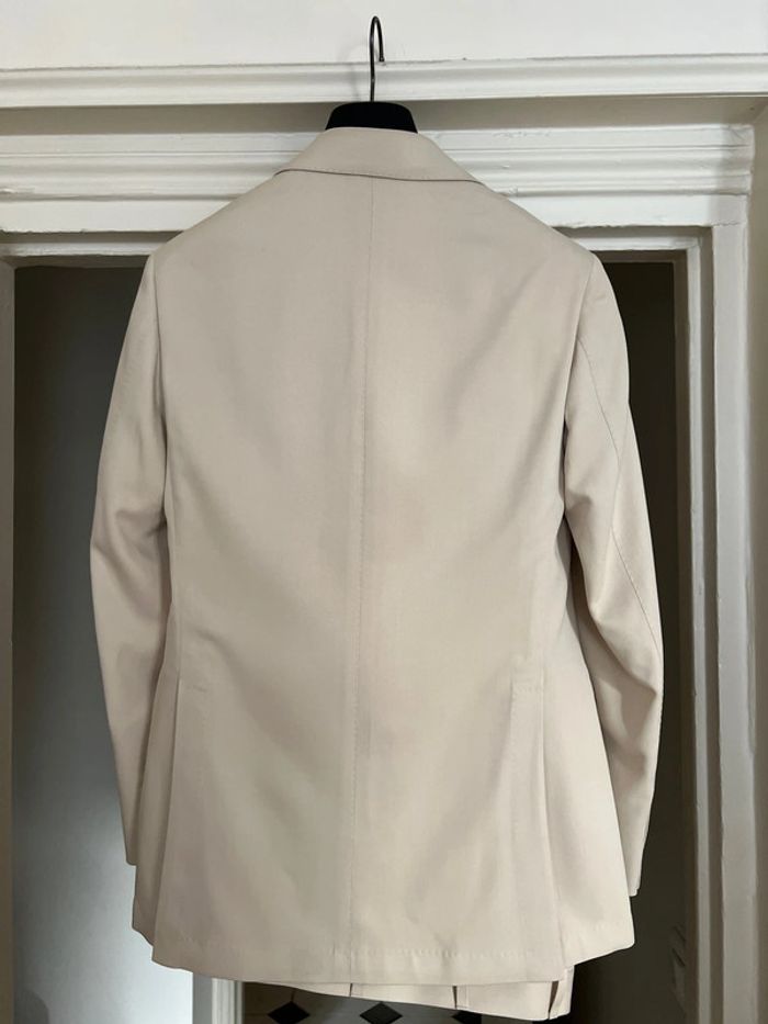 Tailleur pantalon crème en soie veste croisée 6 boutons - Suitsupply - photo numéro 9