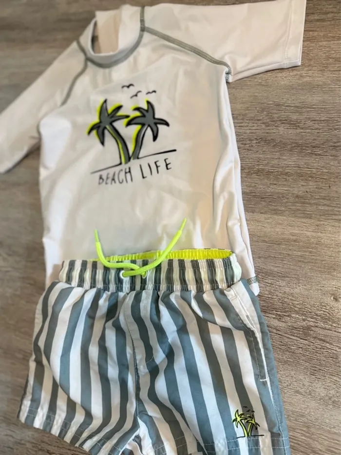 Ensemble maillot de bain bébé garçon - photo numéro 3