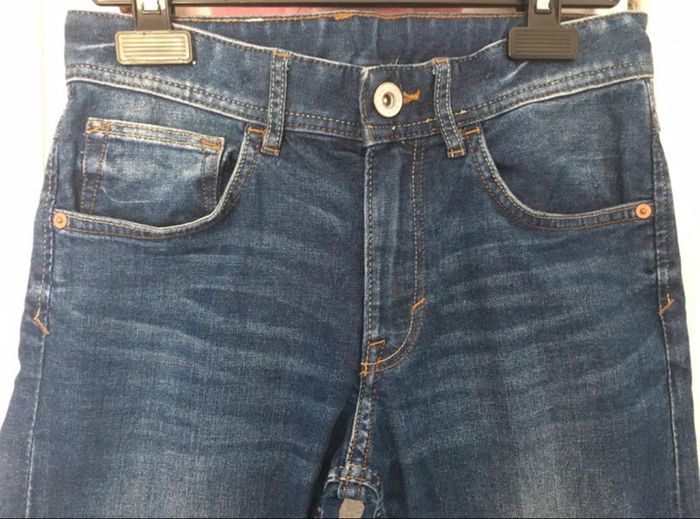 Jean slim bleu ajustable 10/11 ans H&M - photo numéro 2