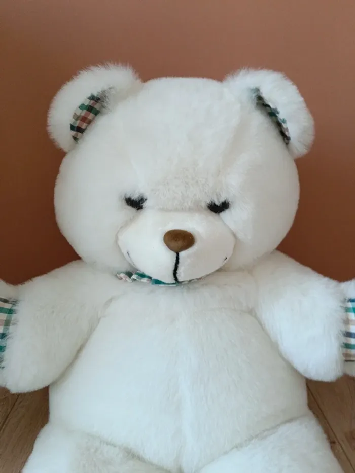 Grande peluche ours blanc - photo numéro 3