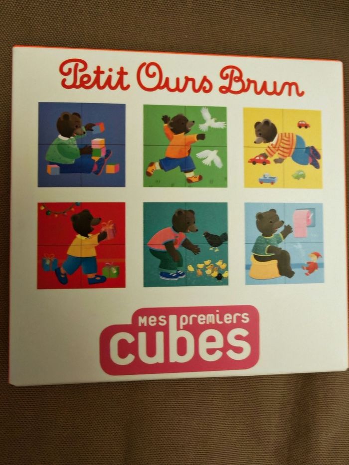 Puzzle cubes petit ours brun - photo numéro 3