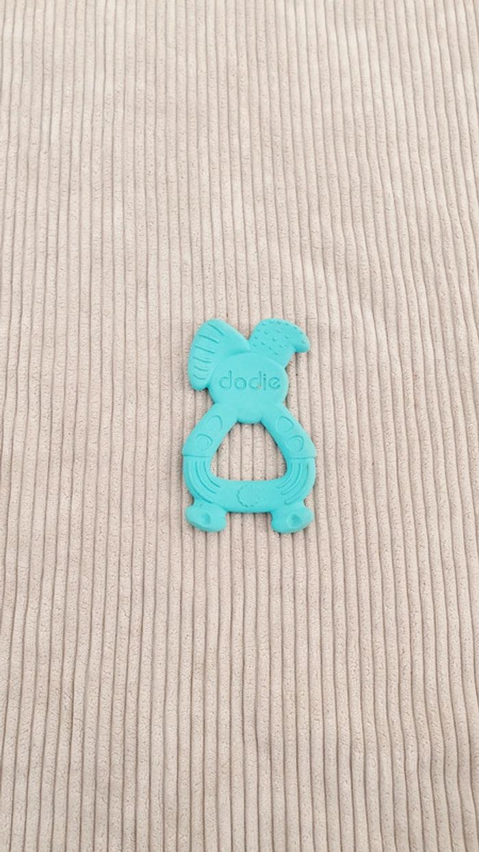 Anneau de dentition lapin bleu turquoise Dodie bébé fille ou garçon mixte - photo numéro 2