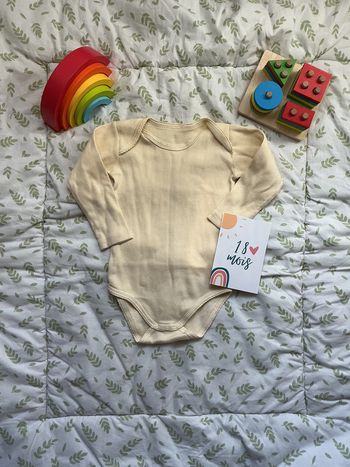 body manches longues beige 18 mois
