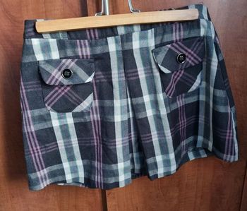 Jupe à carreaux style écossais 36