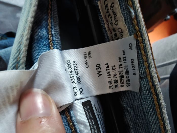 Jupe short Levi's en jeans bleue - photo numéro 5