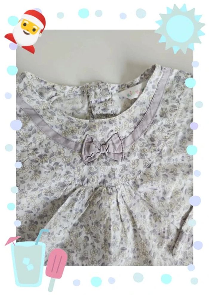 Blouse fleuri style liberty 4 ans - photo numéro 2