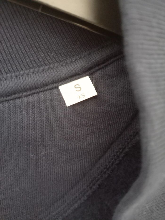 Gilet bleu marine col châle – Taille S/XS - photo numéro 2